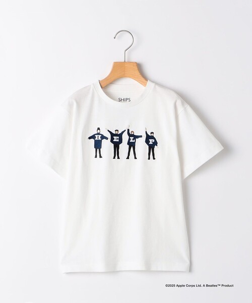 SHIPS（シップス）の「SHIPS KIDS:80～90cm /【THE BEATLES（ザ・ビートルズ）】半袖 TEE（Tシャツ/カットソー・キッズ・オフホワイト/ライトグリーン/ネイビー/ベージュ・90/80）」の2枚目の写真