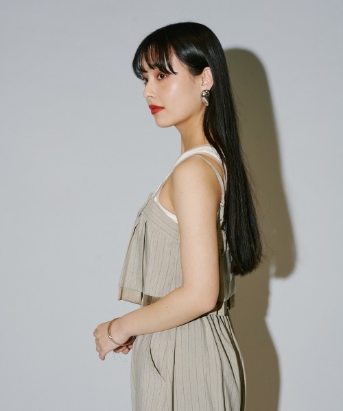 terrace(テラス)の「ヘリンボーンストライプキャミトップ(その他トップス・レディース・チャコールグレー/ベージュ/ブラック・MEDIUM)」の17枚目の写真
