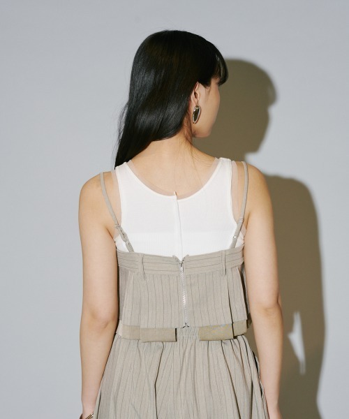 ヘリンボーンストライプキャミトップ（その他トップス）｜terrace