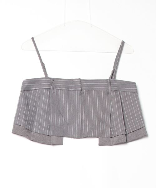 ヘリンボーンストライプキャミトップ（その他トップス）｜terrace