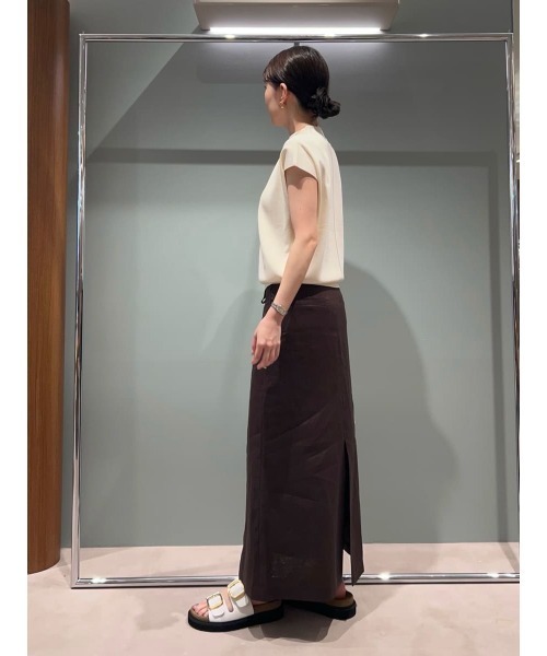 Mila Owen ❣️ 新品未使用 リネン　麻　完売マキシ スカート Mila Owen ❣️ 新品未使用 リネン 麻 完売マキシ スカート
