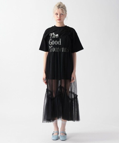 FOREVER 21（フォーエバー トゥエンティーワン）の「【2025SS】チュールキャミワンピース（ワンピース・レディース・グレー/ナチュラル/ブラック・FREE）」の18枚目の写真