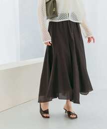 URBAN RESEARCH ROSSO WOMEN | コットンシルクヘムデザインギャザースカート(スカート)