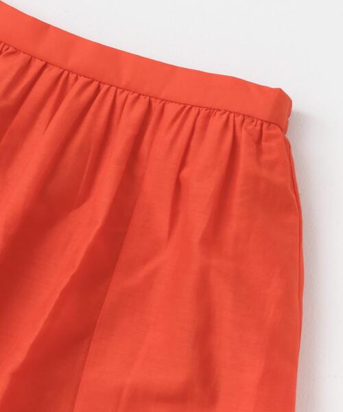 セール】コットンシルクヘムデザインギャザースカート（スカート