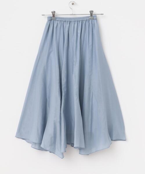 URBAN RESEARCH ROSSO WOMEN(アーバンリサーチ ロッソ)の「コットンシルクヘムデザインギャザースカート(スカート・レディース・ライトブルー/レッド/ダークブラウン・FREE)」の21枚目の写真