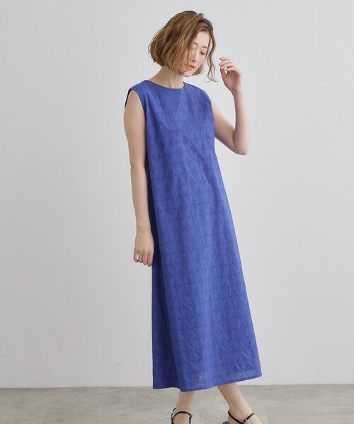 grove（グローブ）の「【一枚で華やか】エンブロイダリーレースワンピース（ワンピース・レディース・ブラック/ブルー/ライトオレンジ系・02/03/01/04/05）」の3枚目の写真