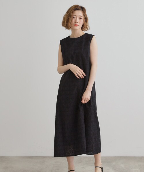 grove（グローブ）の「【一枚で華やか】エンブロイダリーレースワンピース（ワンピース・レディース・ブラック/ブルー/ライトオレンジ系・02/03/01/04/05）」の6枚目の写真