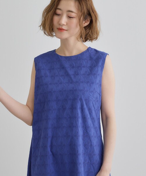 grove（グローブ）の「【一枚で華やか】エンブロイダリーレースワンピース（ワンピース・レディース・ブラック/ブルー/ライトオレンジ系・02/03/01/04/05）」の13枚目の写真