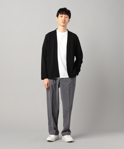 COMME CA MEN(コムサメン)の「泉州編み和紙カノコ ハッピカーディガン(カーディガン/ボレロ・メンズ・チャコールグレー/ブラック・M/S/L)」の17枚目の写真