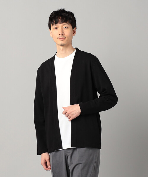COMME CA MEN(コムサメン)の「泉州編み和紙カノコ ハッピカーディガン(カーディガン/ボレロ・メンズ・チャコールグレー/ブラック・M/S/L)」の16枚目の写真