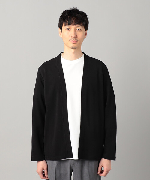 COMME CA MEN(コムサメン)の「泉州編み和紙カノコ ハッピカーディガン(カーディガン/ボレロ・メンズ・チャコールグレー/ブラック・M/S/L)」の11枚目の写真