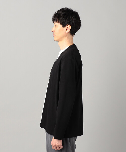 COMME CA MEN(コムサメン)の「泉州編み和紙カノコ ハッピカーディガン(カーディガン/ボレロ・メンズ・チャコールグレー/ブラック・M/S/L)」の10枚目の写真