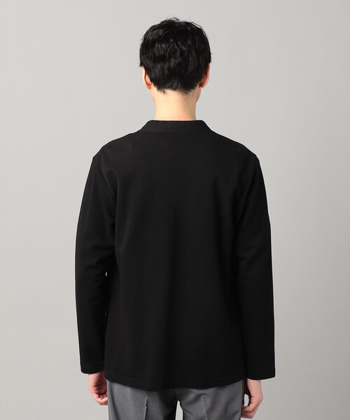 COMME CA MEN(コムサメン)の「泉州編み和紙カノコ ハッピカーディガン(カーディガン/ボレロ・メンズ・チャコールグレー/ブラック・M/S/L)」の9枚目の写真