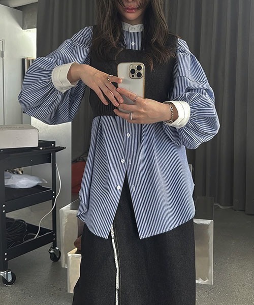 WILLFULLY(ウィルフリー)の「2way wrap tapered denim pants(デニムパンツ・レディース・ブラック/ブルー・S/M)」の5枚目の写真
