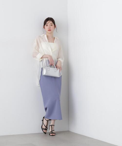 PROPORTION BODY DRESSING（プロポーションボディドレッシング）の「シアーシャーリングブラウス / 1215110503（シャツ/ブラウス・レディース・ブルー/ベージュ/ホワイト・FREE）」の17枚目の写真