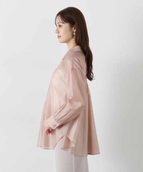 PROPORTION BODY DRESSING（プロポーションボディドレッシング）の「シアーシャーリングブラウス / 1215110503（シャツ/ブラウス・レディース・ブルー/ベージュ/ホワイト・FREE）」の20枚目の写真