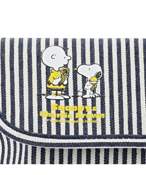PEANUTS(ピーナッツ)の「【PEANUTS/ピーナッツ】 スヌーピー フラップショルダーバッグ(ショルダーバッグ・レディース・ブルー/ブラック/アイボリー・FREE)」の10枚目の写真
