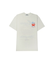 MSGM CRAB GARMENT DYE グラフィックTシャツ