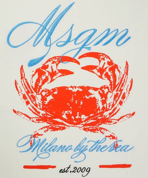 セール】MSGM CRAB GARMENT DYE グラフィックTシャツ（Tシャツ