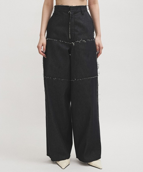 【AYA KANEKO×Lee×L’ESSAGE】デニムパンツ　BLACK　黒 追加2》【AYA KANEKO×Lee×L'ESSAGE】SUPERSIZED WORK：デニム