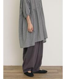 Samansa Mos2 | 【M/Lサイズ】裾タックギャザーパンツ(その他パンツ)