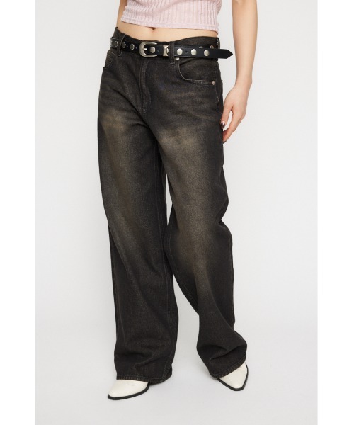 LAGUA GEM POINT WASH CLASSIC ストレートデニム セール】POINT WASH CLASSIC ストレートデニム（デニムパンツ