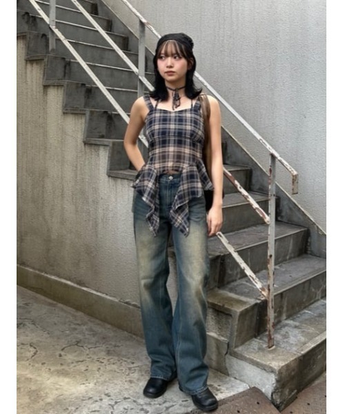 セール】POINT WASH CLASSIC ストレートデニム（デニムパンツ