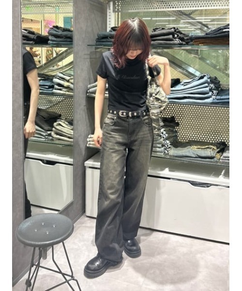 セール】POINT WASH CLASSIC ストレートデニム（デニムパンツ