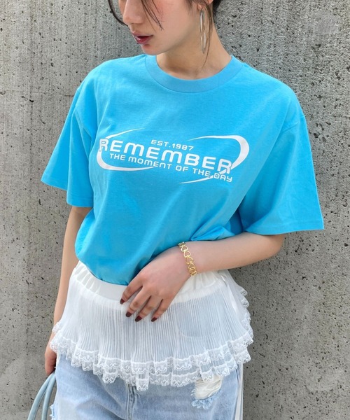 FOREVER 21(フォーエバー トゥエンティーワン)の「【2025SS】スポーツロゴビッグTシャツ(Tシャツ/カットソー・レディース・ホワイト/ブルー/ブラック・FREE)」の1枚目の写真
