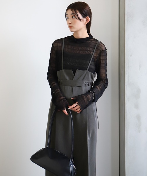 ベルト付きサロペット（サロペット/オーバーオール）｜select MOCA