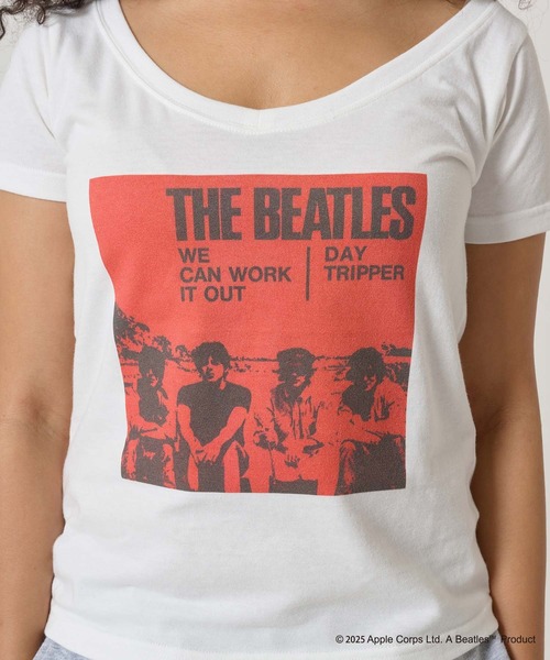 tシャツ THE BEATLES オフショルTシャツ TINA：JOJUN レディース TINA：JOJUN tシャツ THE BEATLES オフショルTシャツ レディース