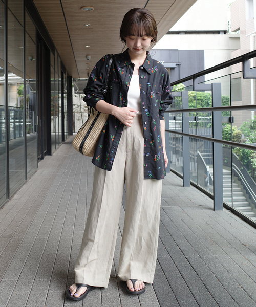 WEB限定/追加》margaux/マルゴー flower western シャツ（シャツ
