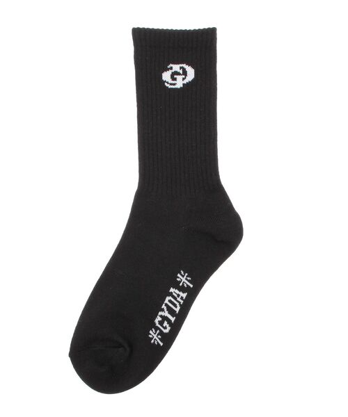 GYDA（ジェイダ）の「GD SOX（ソックス/靴下・レディース・オフホワイト/ブラック/ライム・FREE）」の16枚目の写真
