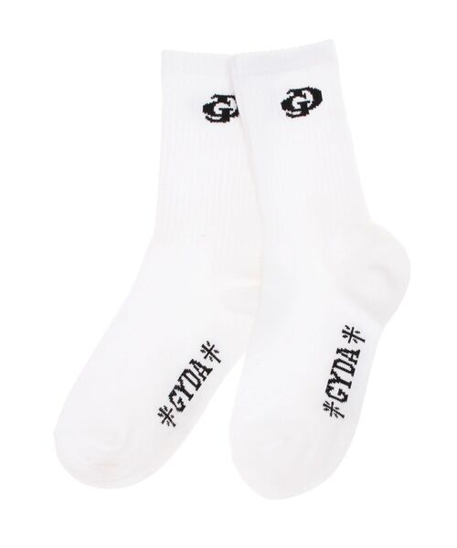 GYDA（ジェイダ）の「GD SOX（ソックス/靴下・レディース・オフホワイト/ブラック/ライム・FREE）」の19枚目の写真