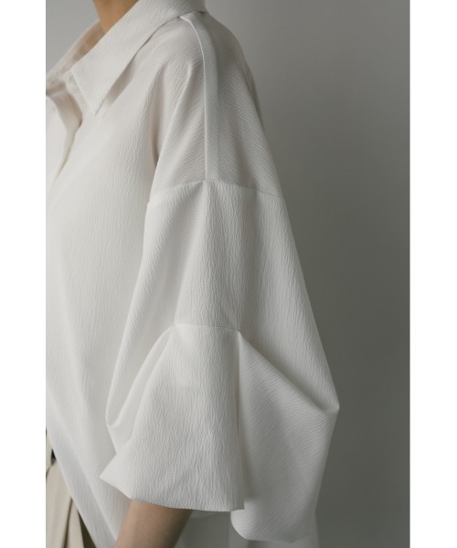 STYLEMIXER（スタイルミキサー）の「ニュアンスタックスリーブシャツ（シャツ/ブラウス・レディース・ホワイト/オレンジ/チャコールグレー・FREE）」の13枚目の写真