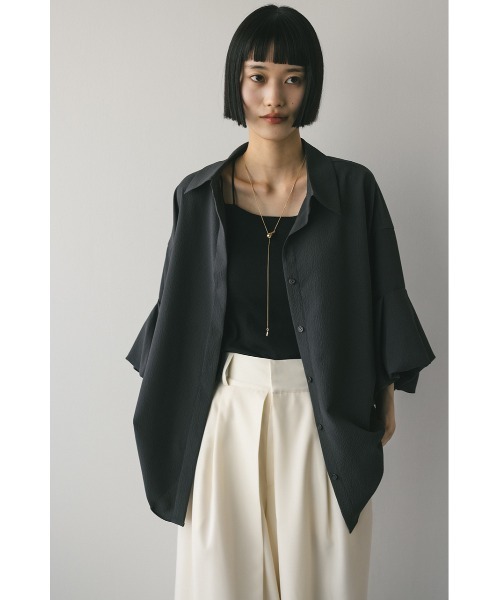 STYLEMIXER（スタイルミキサー）の「ニュアンスタックスリーブシャツ（シャツ/ブラウス・レディース・ホワイト/オレンジ/チャコールグレー・FREE）」の20枚目の写真