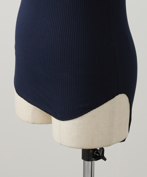 HAKUJI(ハクジ)の「【HAKUJI/ハクジ】Organic cotton asym bra TT:タンクトップ(その他アンダーウェア/インナー・レディース・ホワイト/ネイビー・FREE)」の7枚目の写真