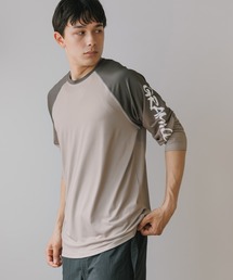 GENTLEFULLNESS ロンT ブラウン 高身長 綿100％ラウンドヘムロング丈Tシャツ （トールサイズ