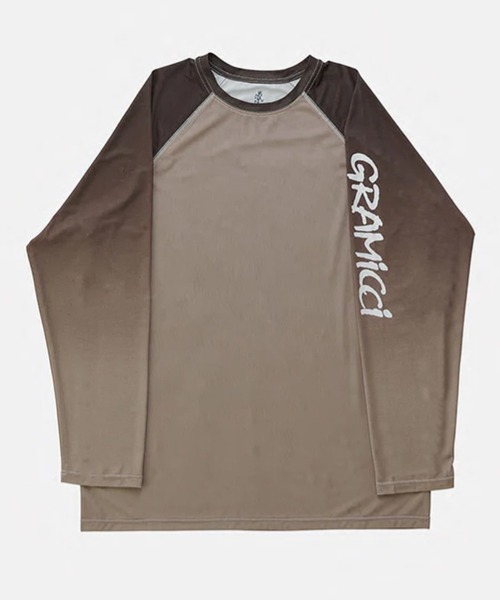 Gramicci/グラミチ UPF- Shield Long Sleeve Top 袖ロゴ ロンT