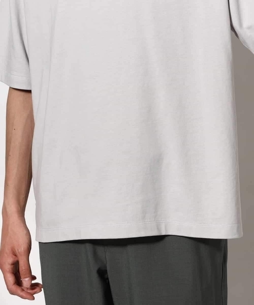 a.v.v（アーヴェヴェ）の「【接触冷感】エッフェル塔刺繍ボートネックTシャツ（Tシャツ/カットソー・メンズ・ネイビー/ライトグレー/ホワイト・48/46/50）」の9枚目の写真