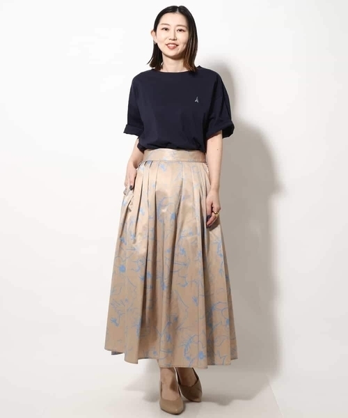 a.v.v（アーヴェヴェ）の「【接触冷感】エッフェル塔刺繍ボートネックTシャツ（Tシャツ/カットソー・メンズ・ネイビー/ライトグレー/ホワイト・48/46/50）」の15枚目の写真