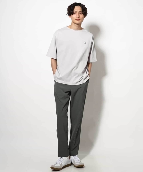 a.v.v（アーヴェヴェ）の「【接触冷感】エッフェル塔刺繍ボートネックTシャツ（Tシャツ/カットソー・メンズ・ネイビー/ライトグレー/ホワイト・48/46/50）」の22枚目の写真