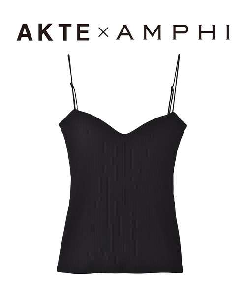 AKTE ボアキャミソール ブラック ー AKTE 2025 Autumn & Winter