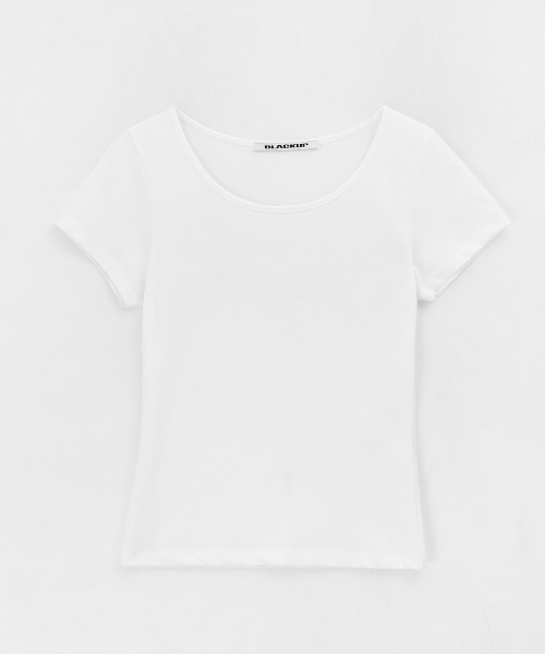 BLACKUP（ブラックアップ）の「[MADE] イズニーUネック半袖Tシャツ（Tシャツ/カットソー・レディース・ブラック/ホワイト・FREE）」の14枚目の写真