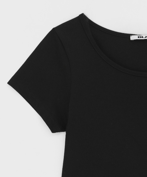 BLACKUP（ブラックアップ）の「[MADE] イズニーUネック半袖Tシャツ（Tシャツ/カットソー・レディース・ブラック/ホワイト・FREE）」の17枚目の写真