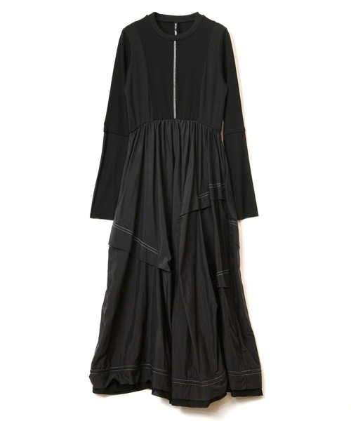 AULA AILA（アウラアイラ）の「ウエストスイッチングワンピース（ワンピース・レディース・ブラック/オフホワイト/ブルー・0）」の10枚目の写真