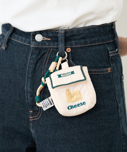 BIRTHDAY BAR（バースデイバー）の「リトルモカストラップミニポーチ（ポーチ・レディース・ネイビー/ホワイト/ホワイト系その他・0）」の2枚目の写真