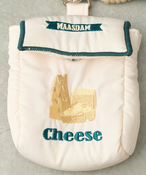 BIRTHDAY BAR（バースデイバー）の「リトルモカストラップミニポーチ（ポーチ・レディース・ネイビー/ホワイト/ホワイト系その他・0）」の5枚目の写真