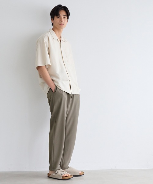 coca(coca)(コカ)の「カノコイージーテーパードスラックス(スラックス・メンズ・ブラック/グレー・M/XL/L)」の6枚目の写真