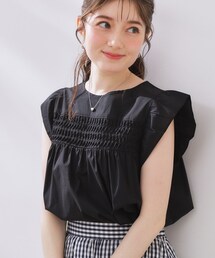 couture brooch | ランダムタックシャツブラウス(シャツ/ブラウス)